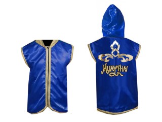 Kanong Muay Thai Bluzy / Kurtka z kapturem : KNHOD-121-Niebieski