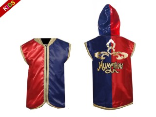 Kanong Personalizowane Bluzy dla dzieci : KNHODKID-121-czerwony-granatowy
