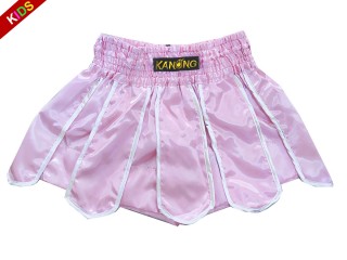 Spodenki Muay Thai dla dzieci KANONG : KNS-139-Różowy-K