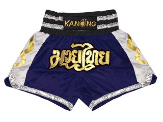 Spodenki Muay Thai Kanong : KNS-141-granatowy