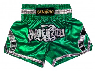 Spodenki Muay Thai Kanong : KNS-144-zielony