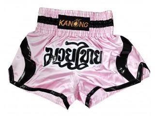 Spodenki Muay Thai Kanong : KNS-144-różowy