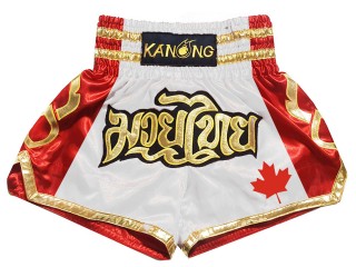Spersonalizowane spodenki do muay thai z imieniem : KNSCUST-1261-Kanada