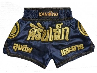 Personalizowane spodenki Muay Thai : KNSCUST-1274-Granatowy