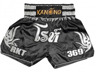 Personalizowane spodenki Muay Thai : KNSCUST-1275-Czarny