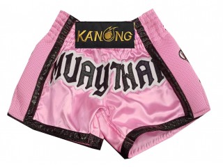 Personalizowane spodenki Muay Thai : KNSCUST-1276-Różowy