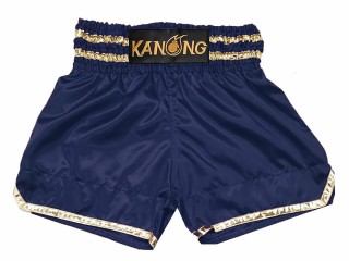 Personalizowane spodenki Muay Thai : KNSCUST-1278-Granatowy