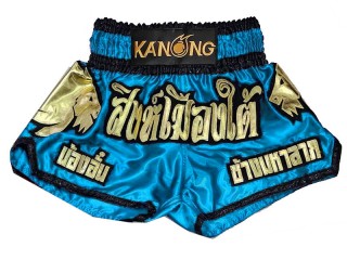 Personalizowane spodenki Muay Thai : KNSCUST-1280-Niebieski