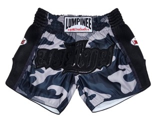 Spodenki Muay Thai Lumpinee : LUM-052-czarny-kamuflaż