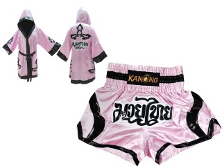 Szlafrok + Spodenki Muay Thai Kanong : 143-Różowy