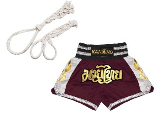 Zestaw Mongkol Prajead z spodenkami Muay Thai : Mongkol-Boran-147-Kasztanowy