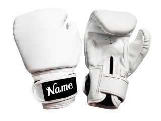 Personalizowane dziecięce rękawice do muay thai : KNGCUST-KIDS-439 Biały