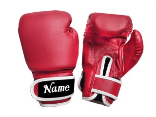 Personalizowane dziecięce rękawice do muay thai : KNGCUST-KIDS-440 Czerwony