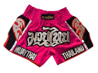 Spodenki Muay Thai dla kobiet KANONG : KNSRTO-207-Różowy