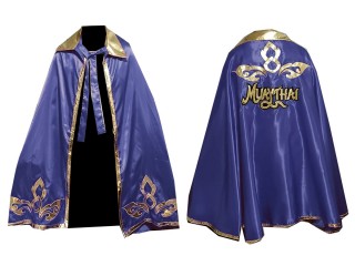 Kanong Muay Thai Kickboxingu tajski Batman Robe : Ciemnoniebieski/złoto