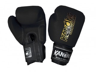 Rękawice do Muay Thai bokserskie Kanong : Simple Czarny