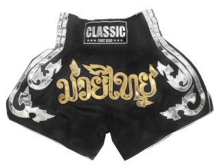 Spodenki Muay Thai Męskie Classic dla kobiet : CLS-015-Czarny