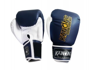 Rękawice do Muay Thai bokserskie Kanong : Niebieski