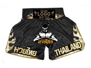 Spodenki do Muay Thai z haftowanym logo