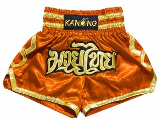 Spodenki Muay Thai Kanong : KNS-121-Pomarańczowy