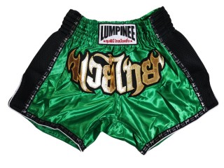Spodenki Muay Thai Kickboxingu Lumpinee dla kobiet : LUMRTO-003-Ciemnozielony