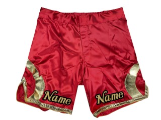 Personalizowane spodenki do MMA : Czerwone