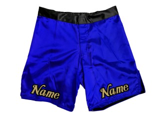 Personalizowane spodenki do MMA : niebieskie