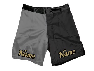 Personalizowane spodenki MMA : biało-czerwone