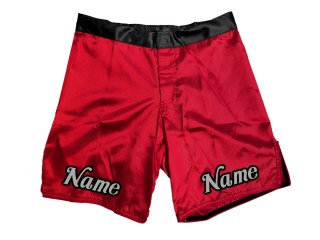 Personalizowane spodenki MMA : czerwone