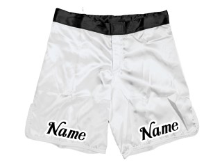 Personalizowane spodenki MMA : Białe