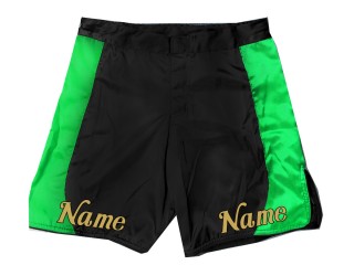Personalizowane spodenki MMA : czarno-zielony