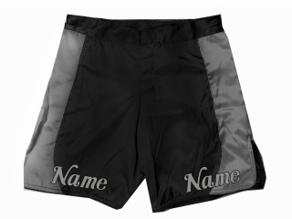 Personalizowane spodenki MMA : czarno-szare