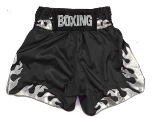 Spersonalizowane Spodnie bokserskie : KNBSH-038-Czarno-srebrny
