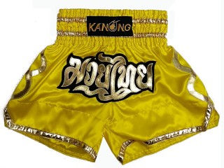 Spodenki Muay Thai Kanong : KNS-121-żółty