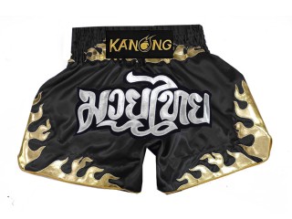 Spodenki Muay Thai Kanong : KNS-145-Czarny