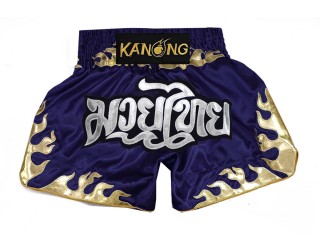 Spodenki Muay Thai Kanong : KNS-145-marynarka wojenna