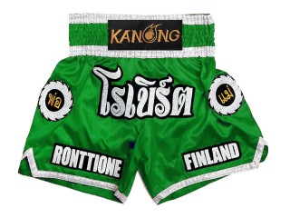 Personalizowane spodenki Muay Thai : KNSCUST-1242-zielony