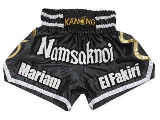 Personalizowane spodenki Muay Thai : KNSCUST-1250-Czarny