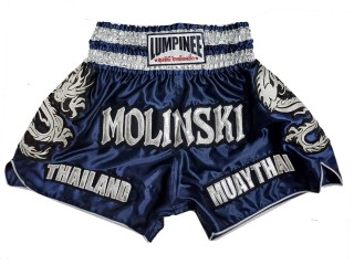 Personalizowane spodenki Muay Thai : KNSCUST-1251-marynarka wojenna