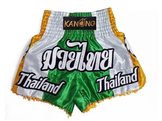 Personalizowane spodenki Muay Thai : KNSCUST-1252-zielony