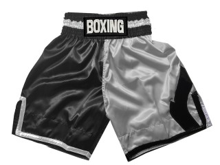 Spersonalizowane Spodnie bokserskie : KNBSH-037-TT-Czarny-Srebro