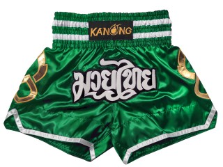 Spodenki Muay Thai Kanong : KNS-143-Zielony