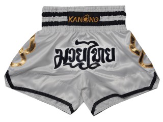 Spodenki Muay Thai Kanong : KNS-143-Srebro