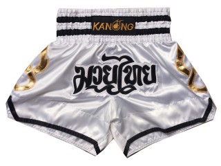 Spodenki Muay Thai Kanong : KNS-143-Biały