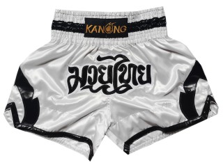 Spodenki Muay Thai Kanong : KNS-144-Biały