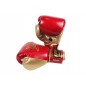 Rękawice do Muay Thai bokserskie Kanong : Thai Power Czerwony/Złoto
