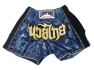 Spodenki Muay Thai dla Dzieci LUMPINEE : LUMRTO-003-Czarny-Ciemnoniebieski-K