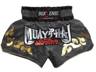 Spodenki Muay Thai Kickboxingu Boxsense : BXS-092-szary