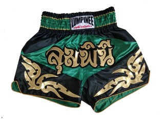 Spodenki Muay Thai Kickboxingu Lumpinee : LUM-049-Zielony