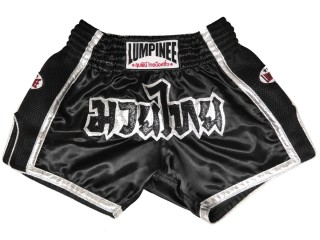 Spodenki Muay Thai Kickboxingu Lumpinee : LUMRTO-005-Czarny